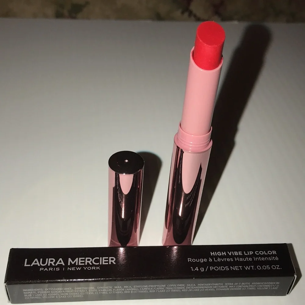 Laura Mercier high vibe lip color in bright NEW